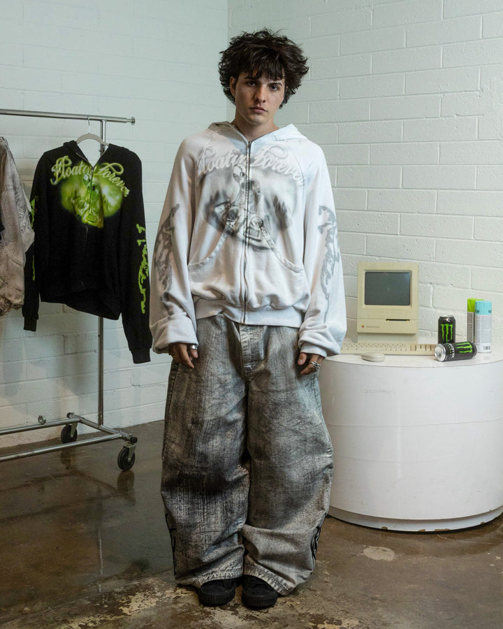 FLOATIN FOREVER ZIPUP (WHITE)