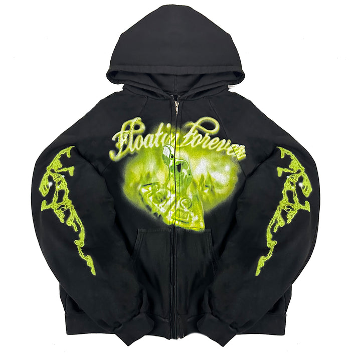 FLOATIN FOREVER ZIPUP (BLACK)