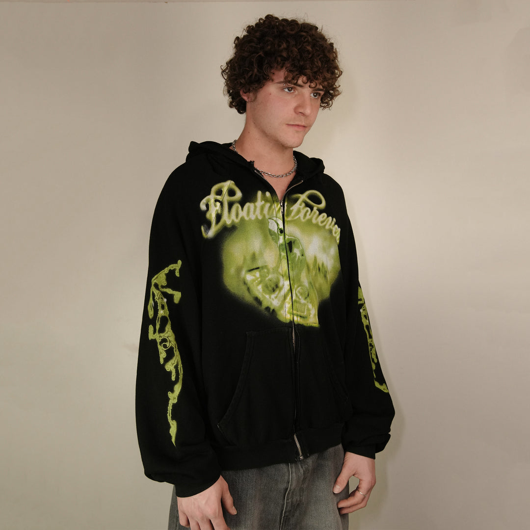 FLOATIN FOREVER ZIPUP (BLACK)
