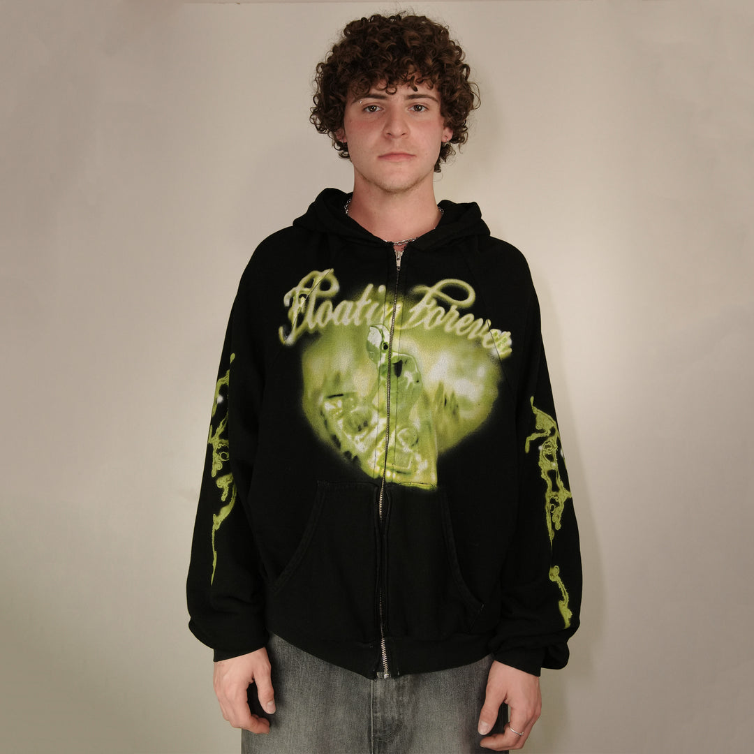 FLOATIN FOREVER ZIPUP (BLACK)