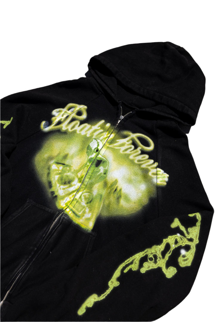 FLOATIN FOREVER ZIPUP (BLACK)