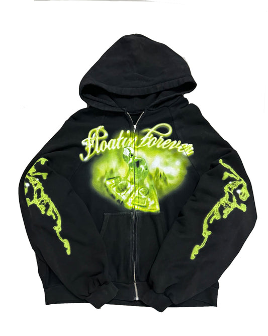 FLOATIN FOREVER ZIPUP (BLACK)