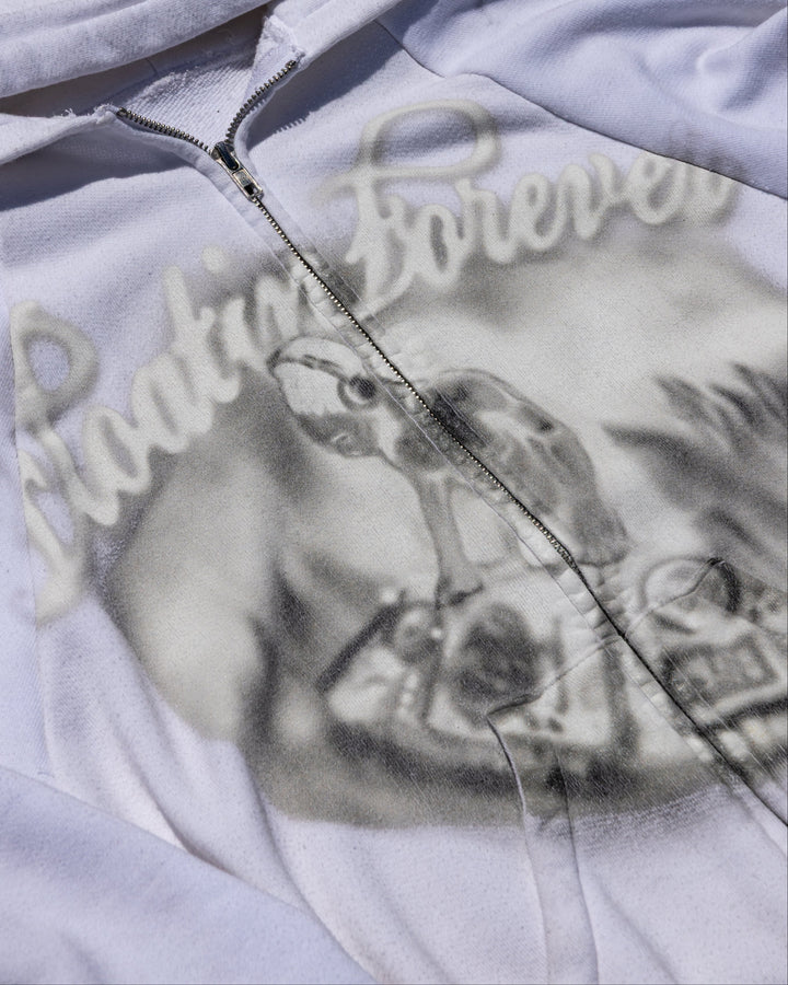 FLOATIN FOREVER ZIPUP (WHITE)