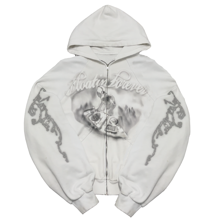 FLOATIN FOREVER ZIPUP (WHITE)