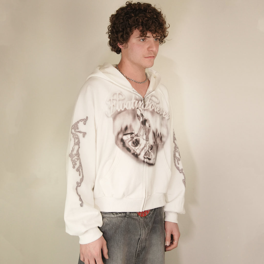 FLOATIN FOREVER ZIPUP (WHITE)