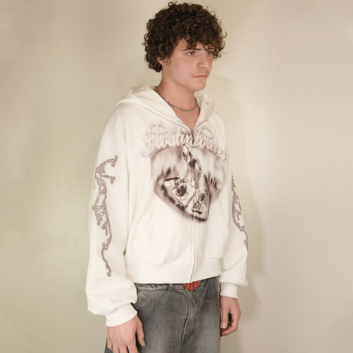 FLOATIN FOREVER ZIPUP (WHITE)