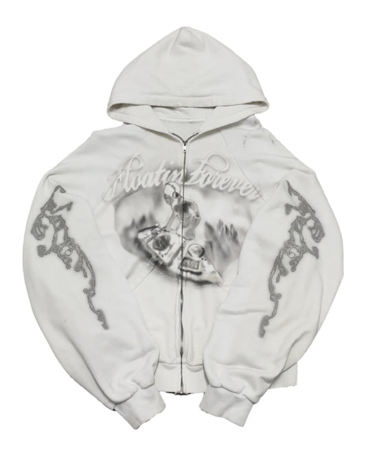 FLOATIN FOREVER ZIPUP (WHITE)